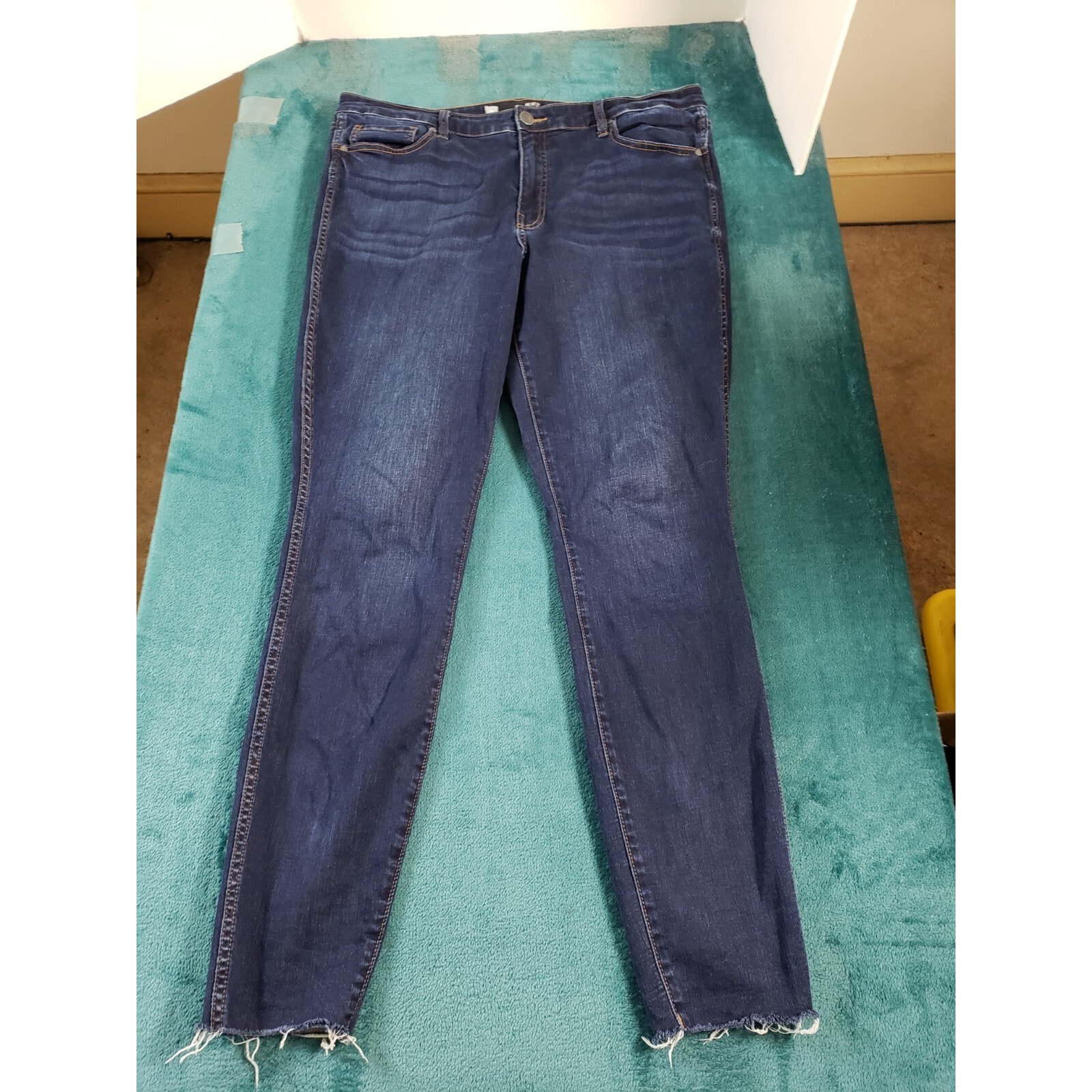 Kut From The Kloth Jeans Size 10 Long Womens Blue Stretch Pants Mid Rise Skinny